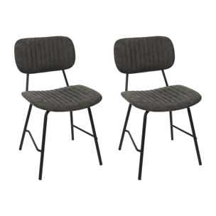 Chaise Taylor Gris - Lot De 2