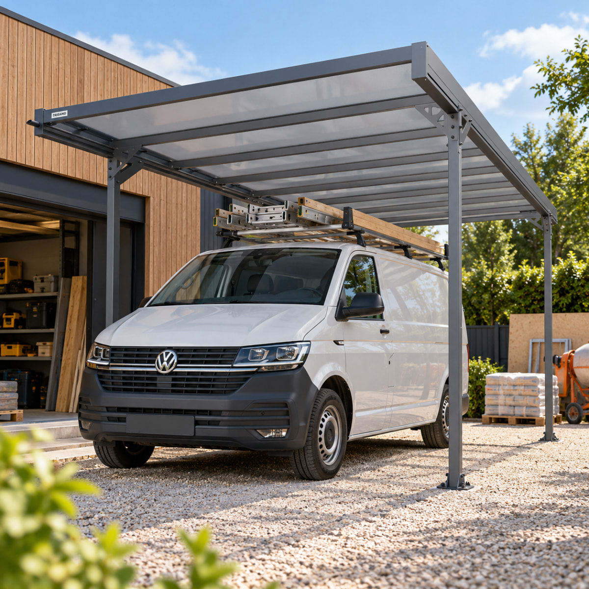 Carport Grande longueur - Toit monopente - Alizé 16