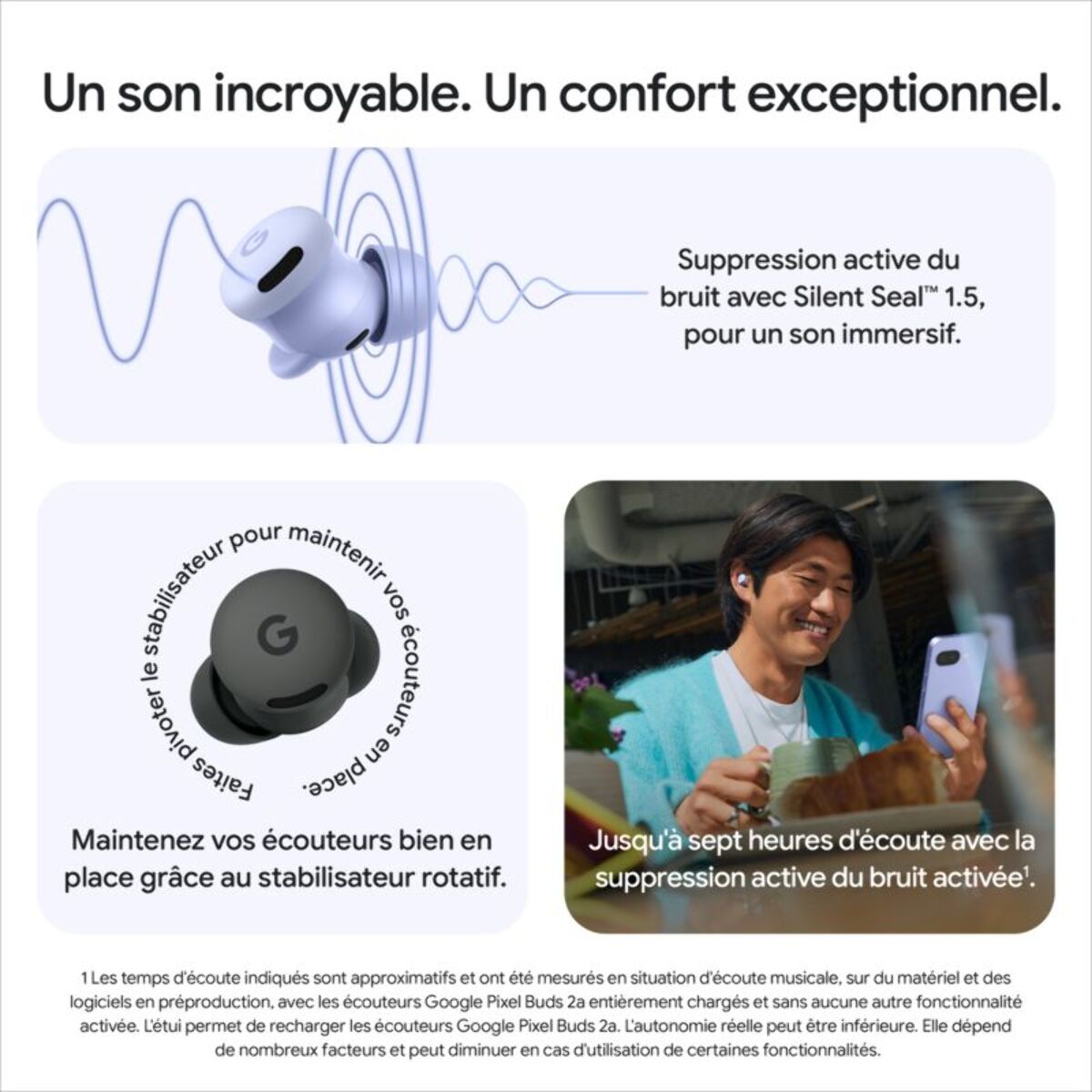 Ecouteurs GOOGLE Pixel Buds 2a Iris