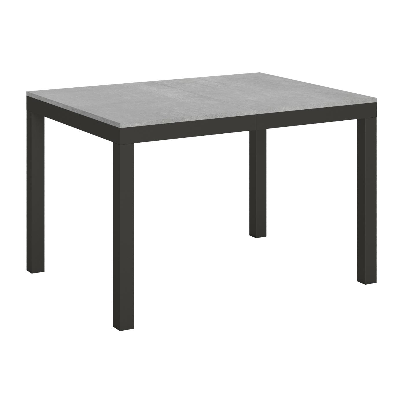 Mesa extensible 90x120/224 cm Everyday Evolution Cemento estructura Antracita