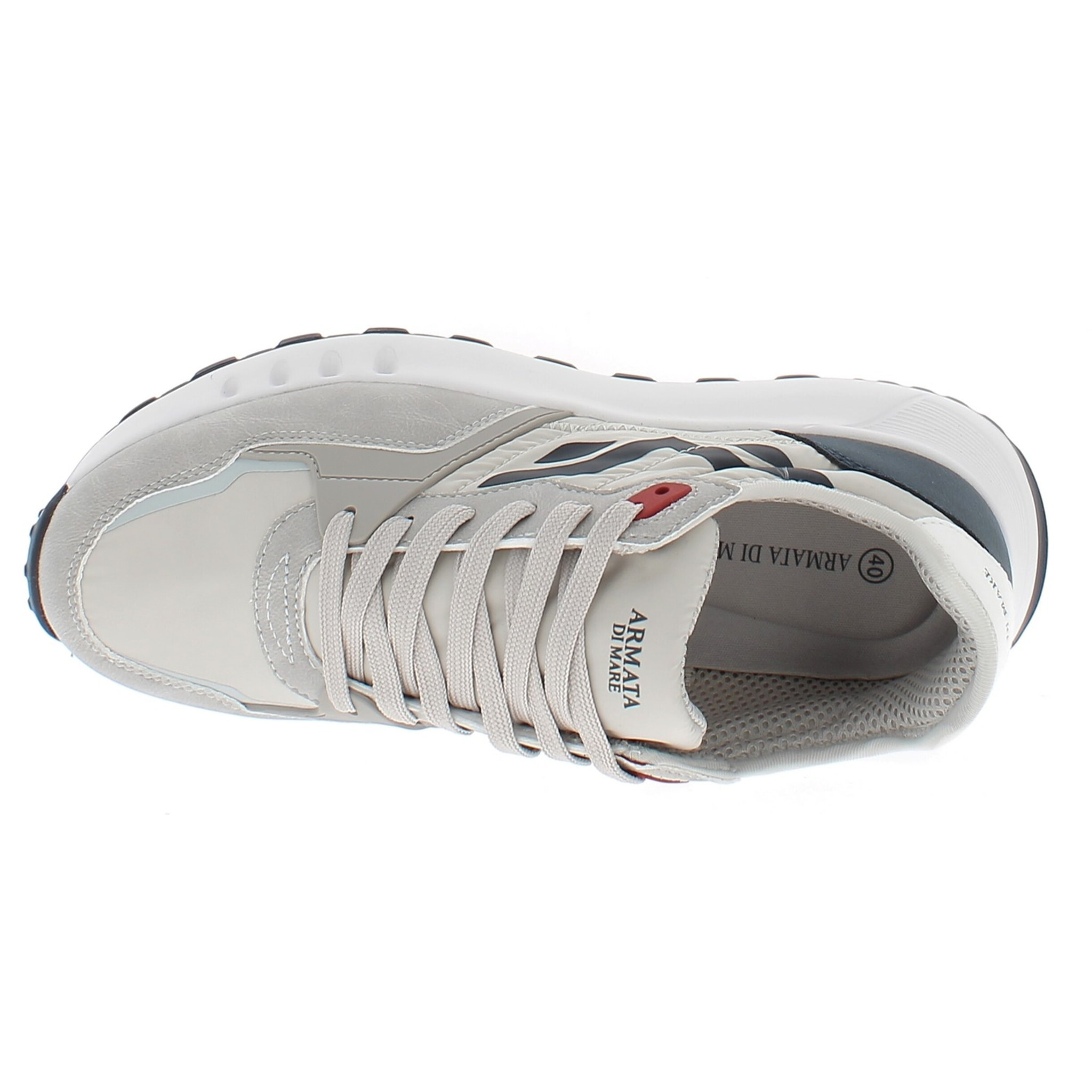Armata di Mare Scarpe Uomo Sneakers Casual Stringate con Soletta Rimovibile in Memory Foam AMU 1D929 Grey