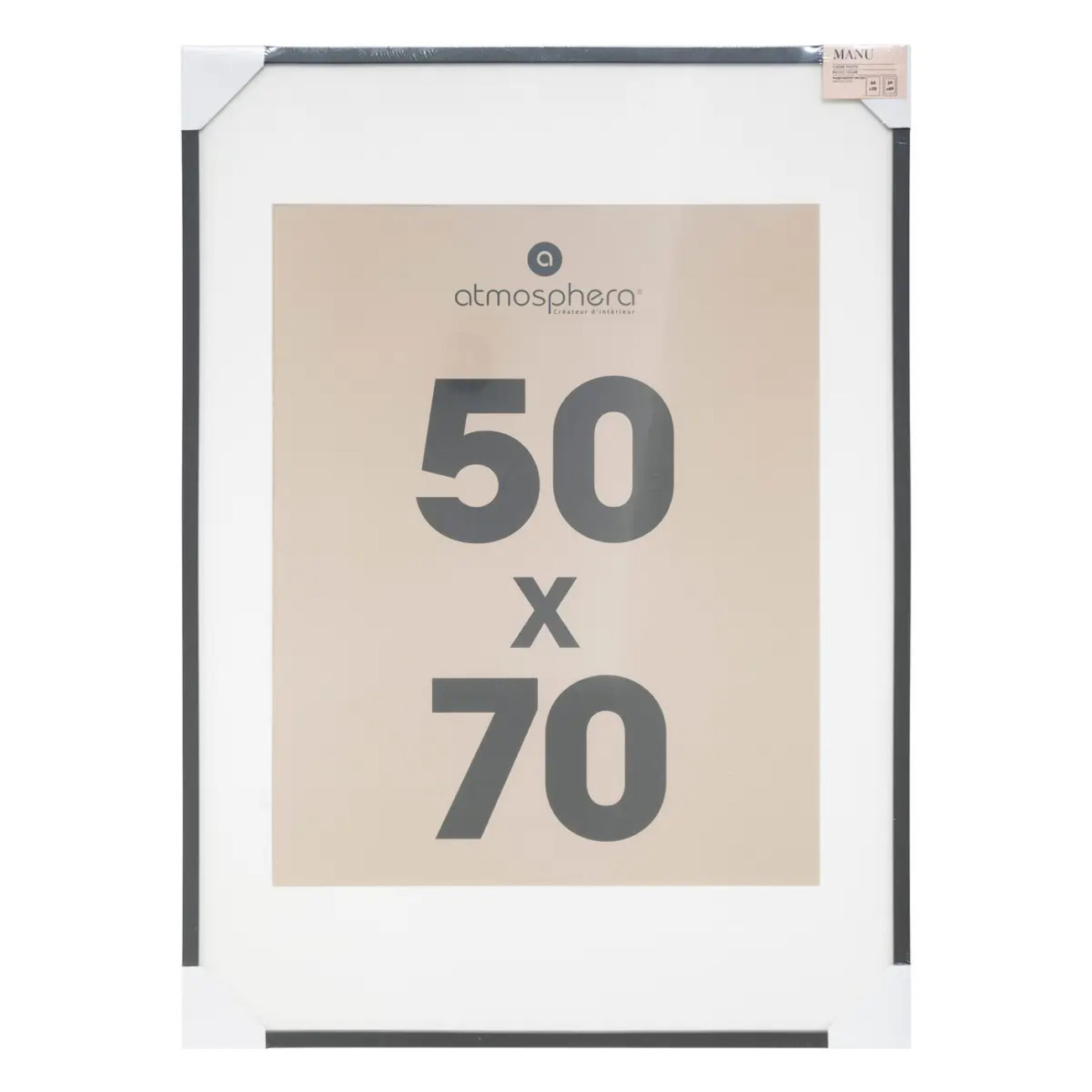 Cadre photo "Manu" noir 50x70cm