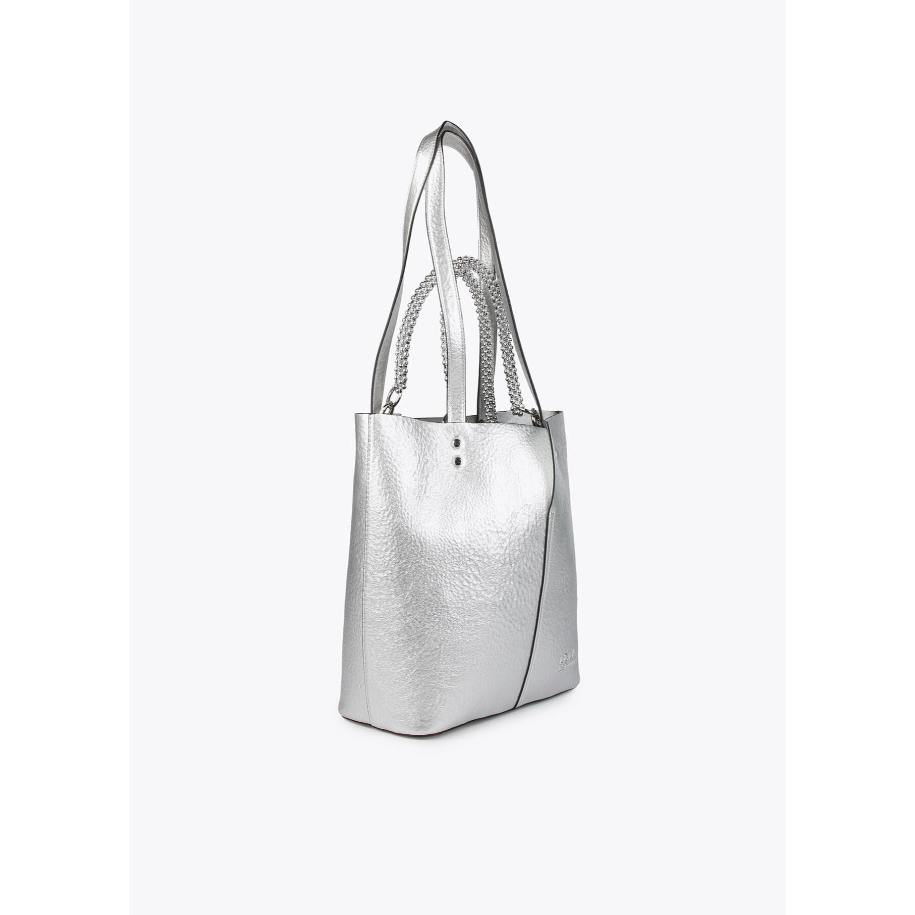 Borsa shopper metallizzata