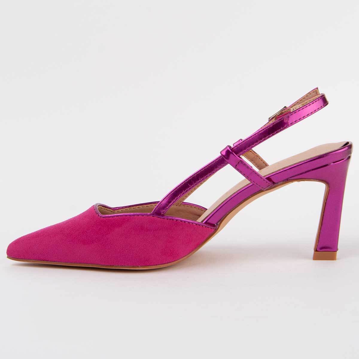 Zapato De Tacón - Rosa - Altura: 6 Cm