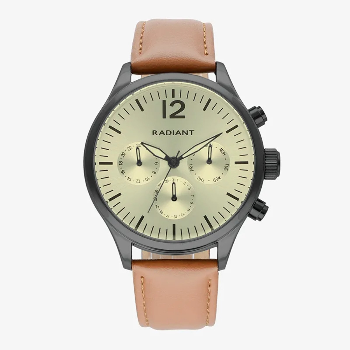 Reloj Radiant RA641704 Hombre Analogico Cuarzo con Correa de Cuero