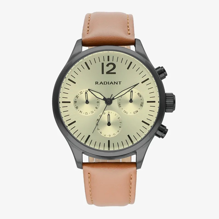 Reloj Radiant RA641704 Hombre Analogico Cuarzo con Correa de Cuero