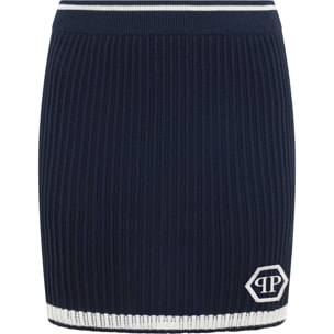 PHILIPP PLEIN Knitted Mini Skirt Hexagon