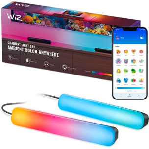 Lampe connectée WIZ Barre lumineuse Couleur x2