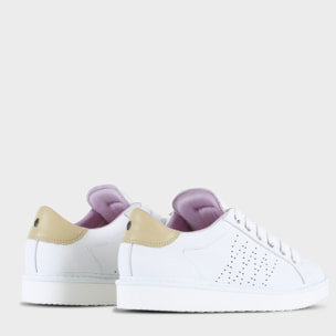 ZAPATO CON CORDONES MUJER P01 DE PIEL BLANCO ARENA