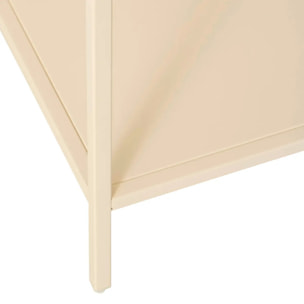 Étagère 4 niveaux Gota beige finition mate poudrée