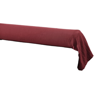 Taie De Traversin 85x185cm 100% gaze De Coton Lie De Vin