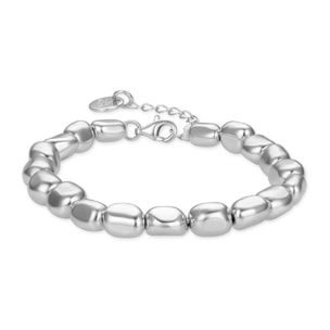 Pulsera Caspil Hematite acabado plata