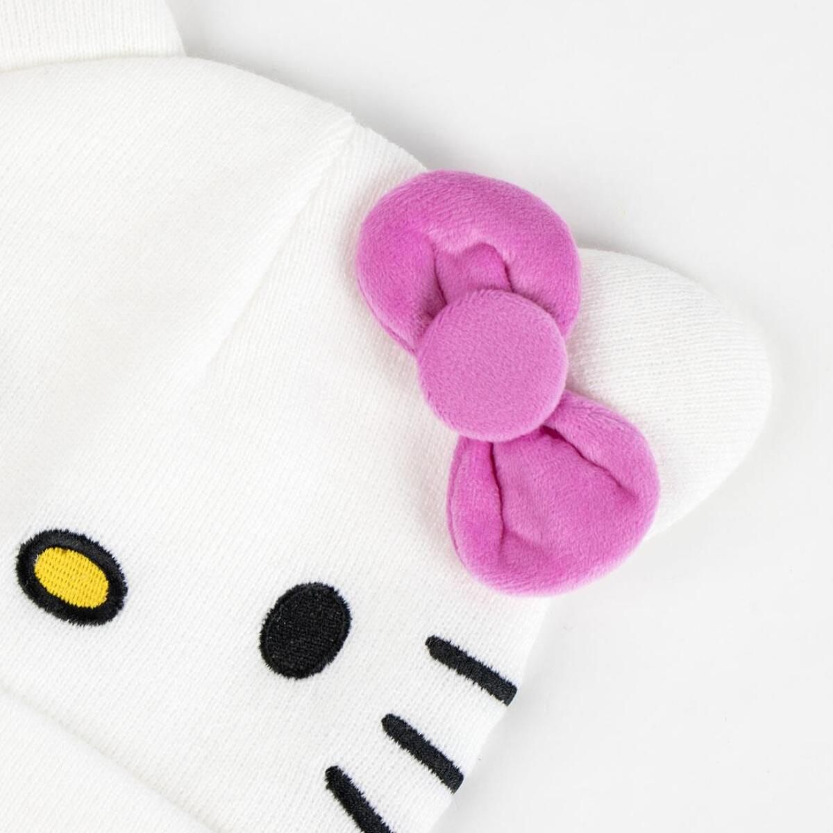 Gorro de punto infantil "Hello Kitty"