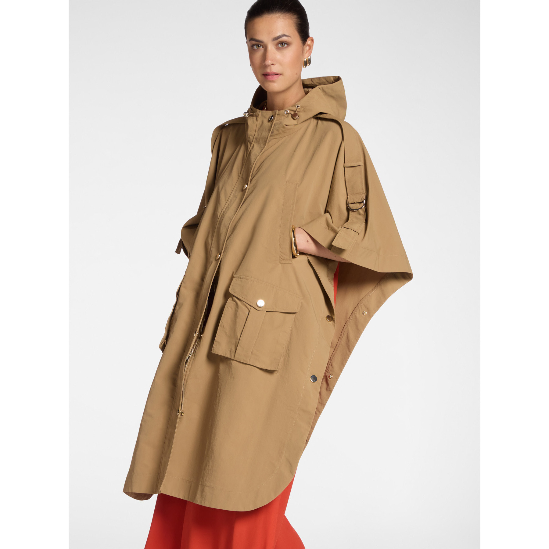 Elena Mirò - Parka over con cappuccio - Marrone