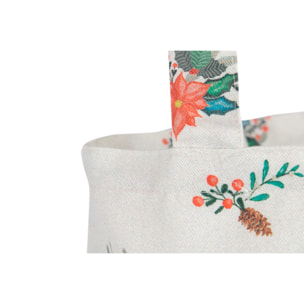 Shopping Bag Navidad Bordado 41x45 Cm