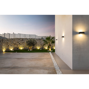 LEDS C4 Aplique Ip66 Nemesis Aluminium 70*170Mm R7S 100W Gris Urbano 1498Lm