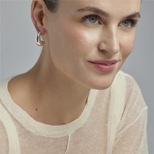 Pendientes Lux by Lux acabadoss en rodio