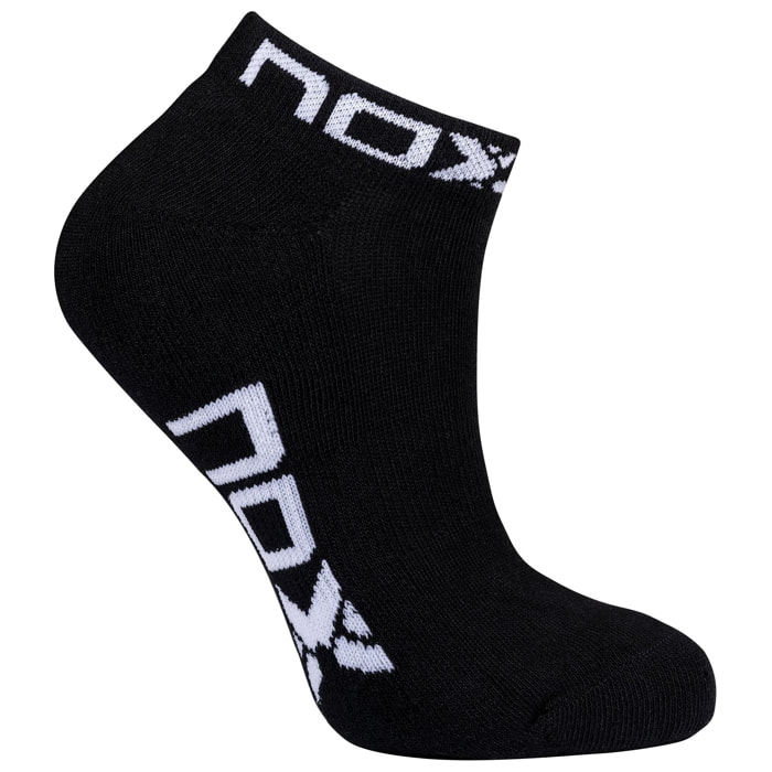 Pack calcetines técnicos TOBILLEROS "pinkies" negro/blanco