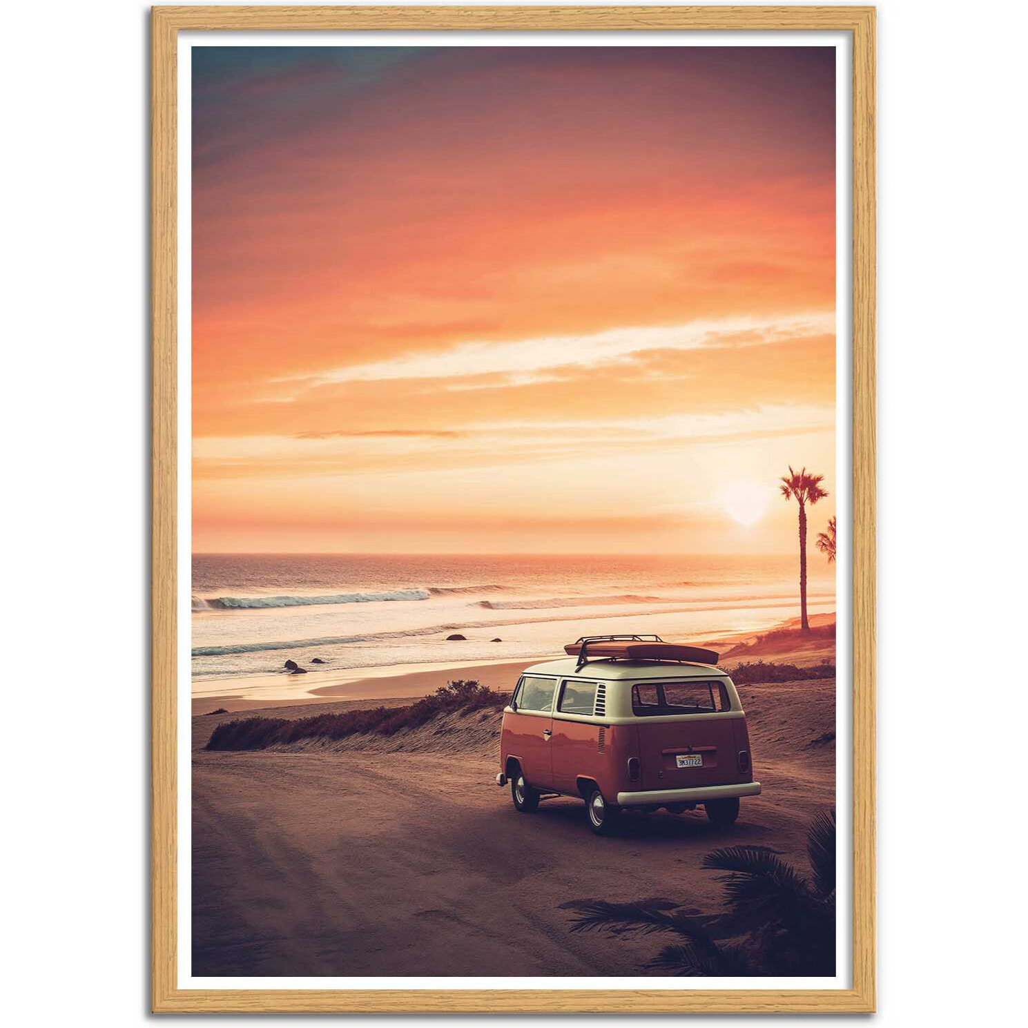 Affiche - California Sunset Van - Philippe Hugonnard