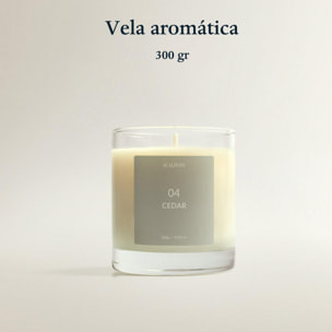 Vela aromática 300gr aroma cedro scalpers