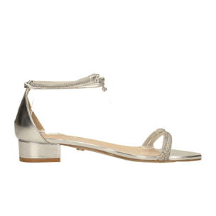 Sandali Donna Tata Italia Argentato