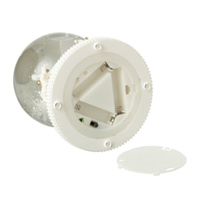 J-Line décoration Boule De Neige Chevaux - plastique - blanc/or