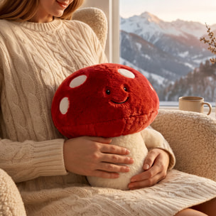 Peluche - THE CONCEPT FACTORY - Champignon Kawaii - Rouge