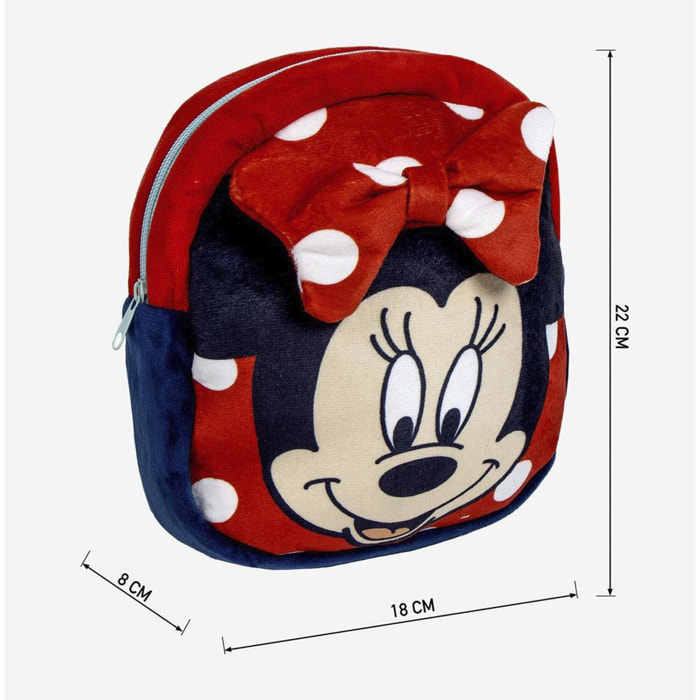 Mochila guarderia personaje peluche minnie