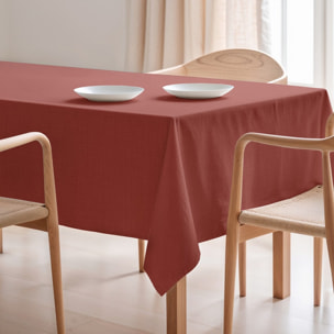 Nappe unie anti-tâches BRIA TERRE CUITE