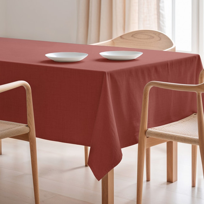 Nappe unie anti-tâches BRIA TERRE CUITE