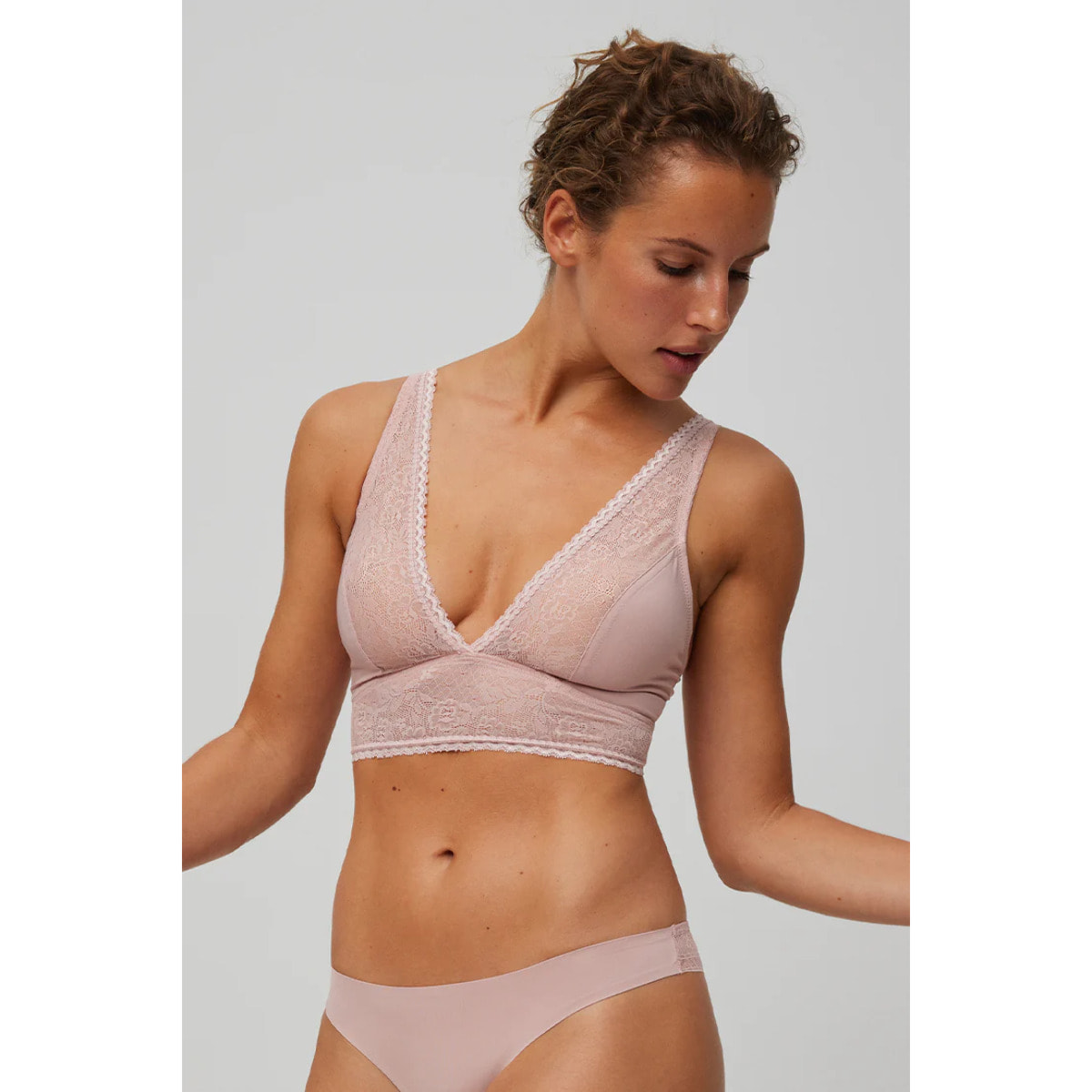 Reggiseno bralette rosa senza ferretto e non imbottito