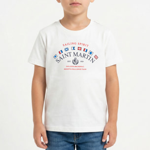 T-shirt maniche corte con logo stampato