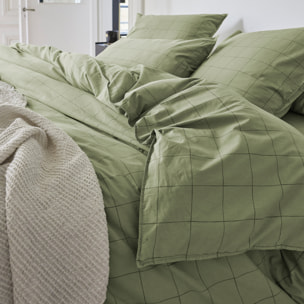 Housse de couette en percale de coton lavé, IMPRESSION GRAPHIQUE