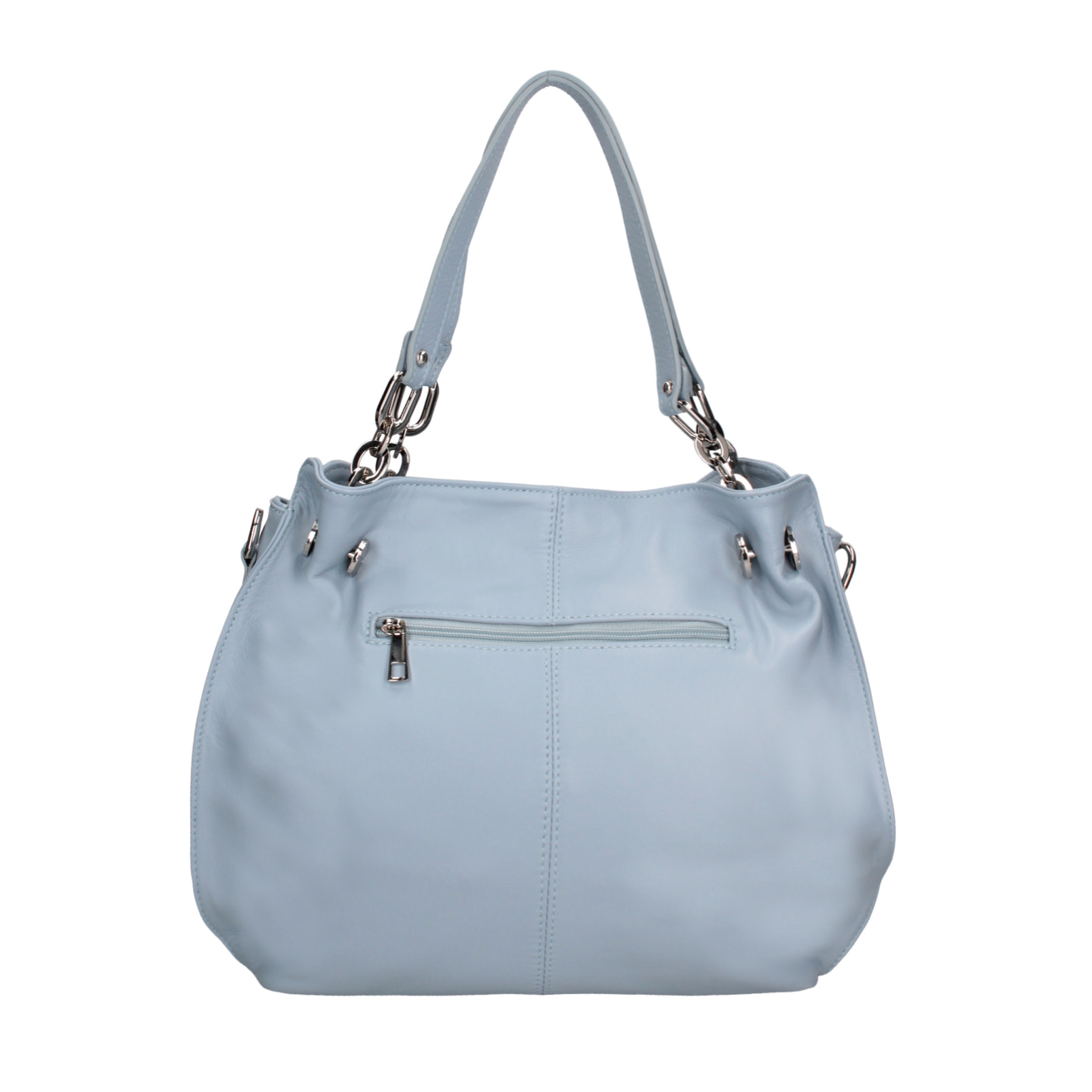 Borsa a spalla da donna In Vera pelle Made in Italy 38x30x12 cm