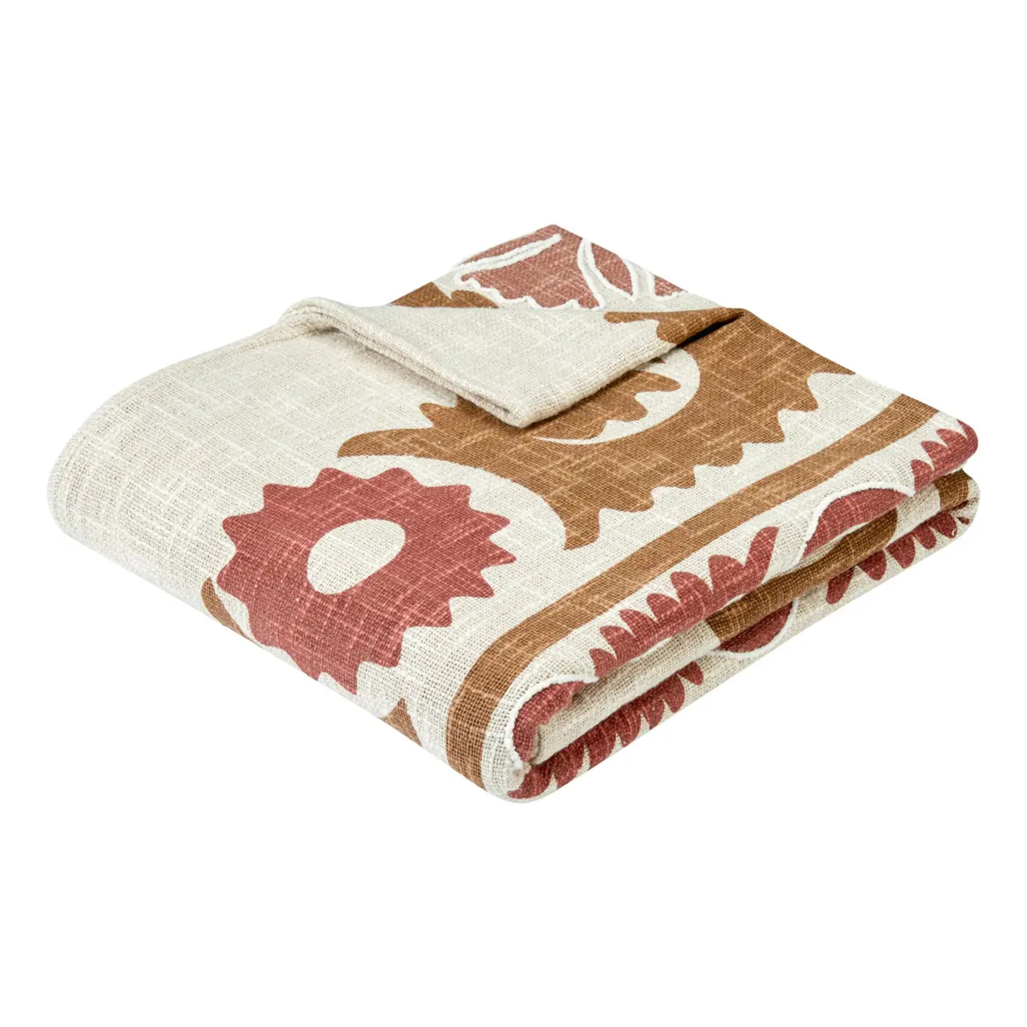 Dessus de lit Sienna 260x240 terracotta