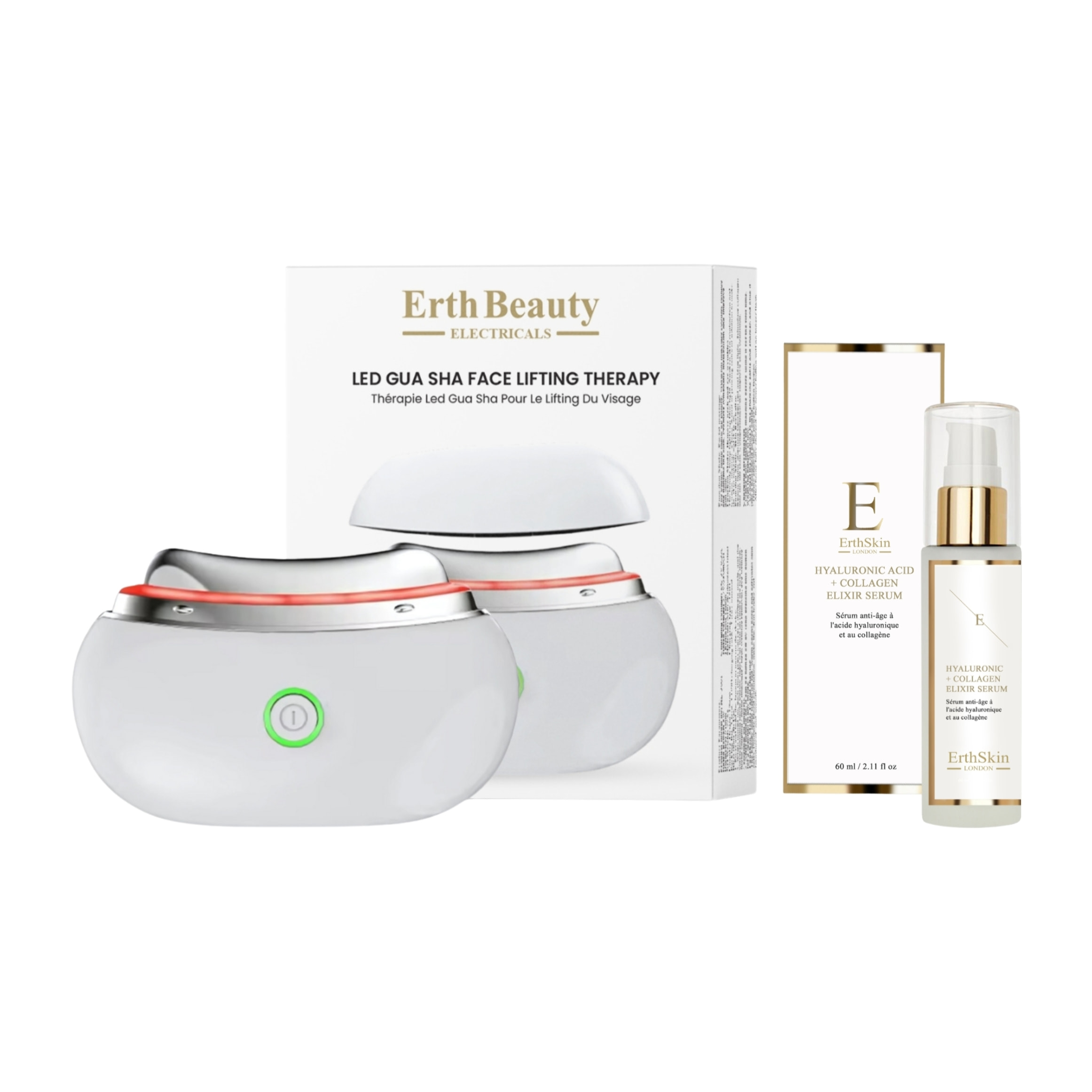 Gua Sha LED + Sérum Colágeno 60 ml