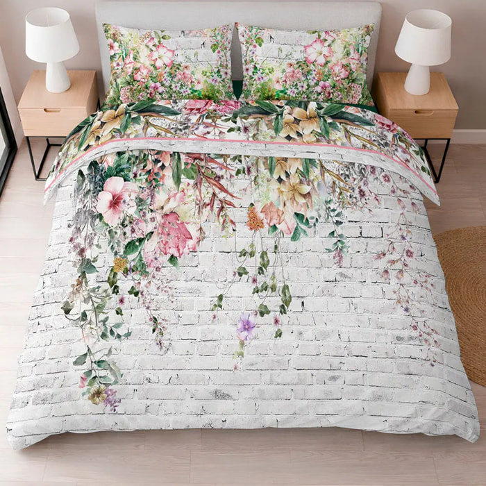 Completo Lenzuola WALL 100% Cotone e Made in Italy con stampa digitale HD