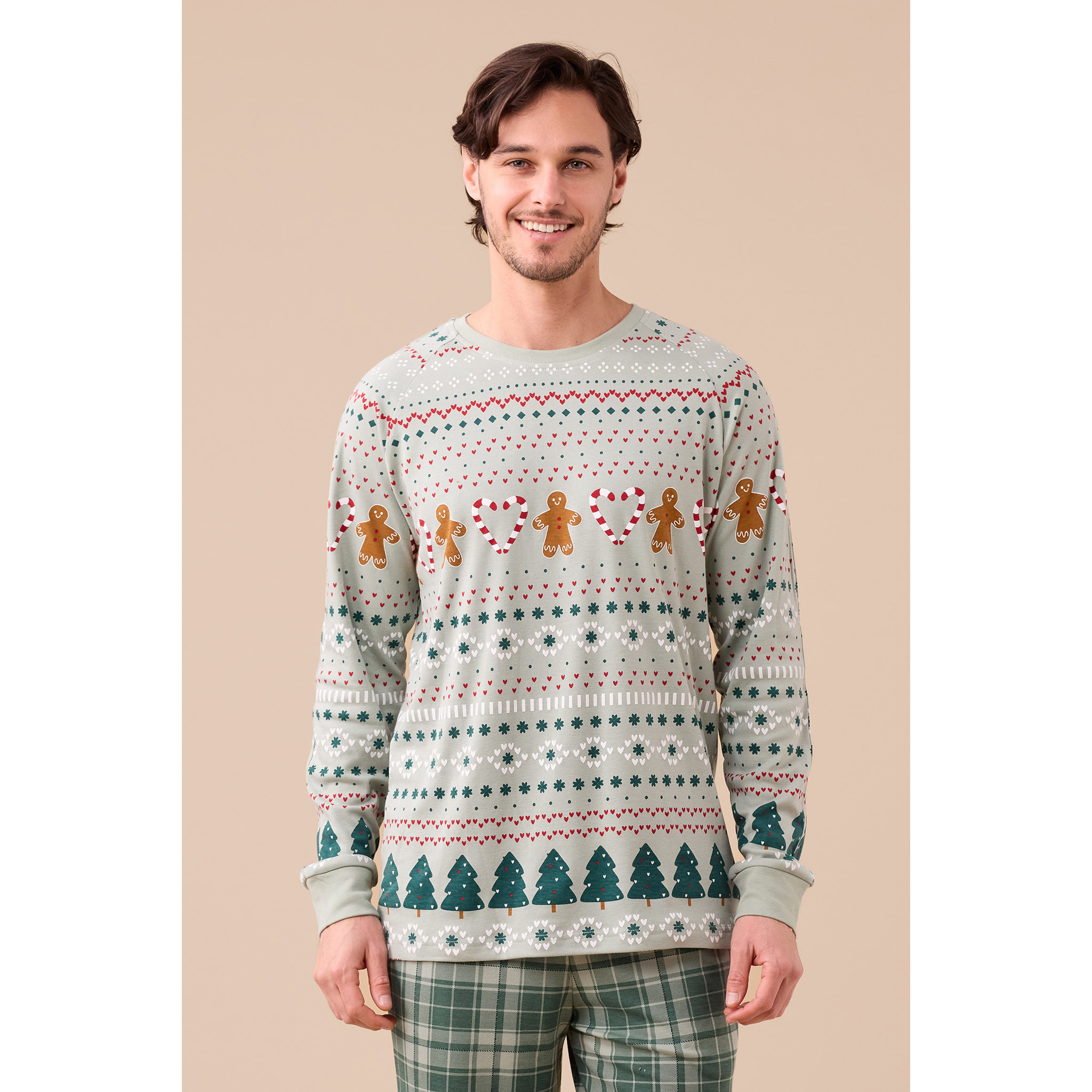 Pigiama uomo caldo cotone articolo natale. Noidinotte