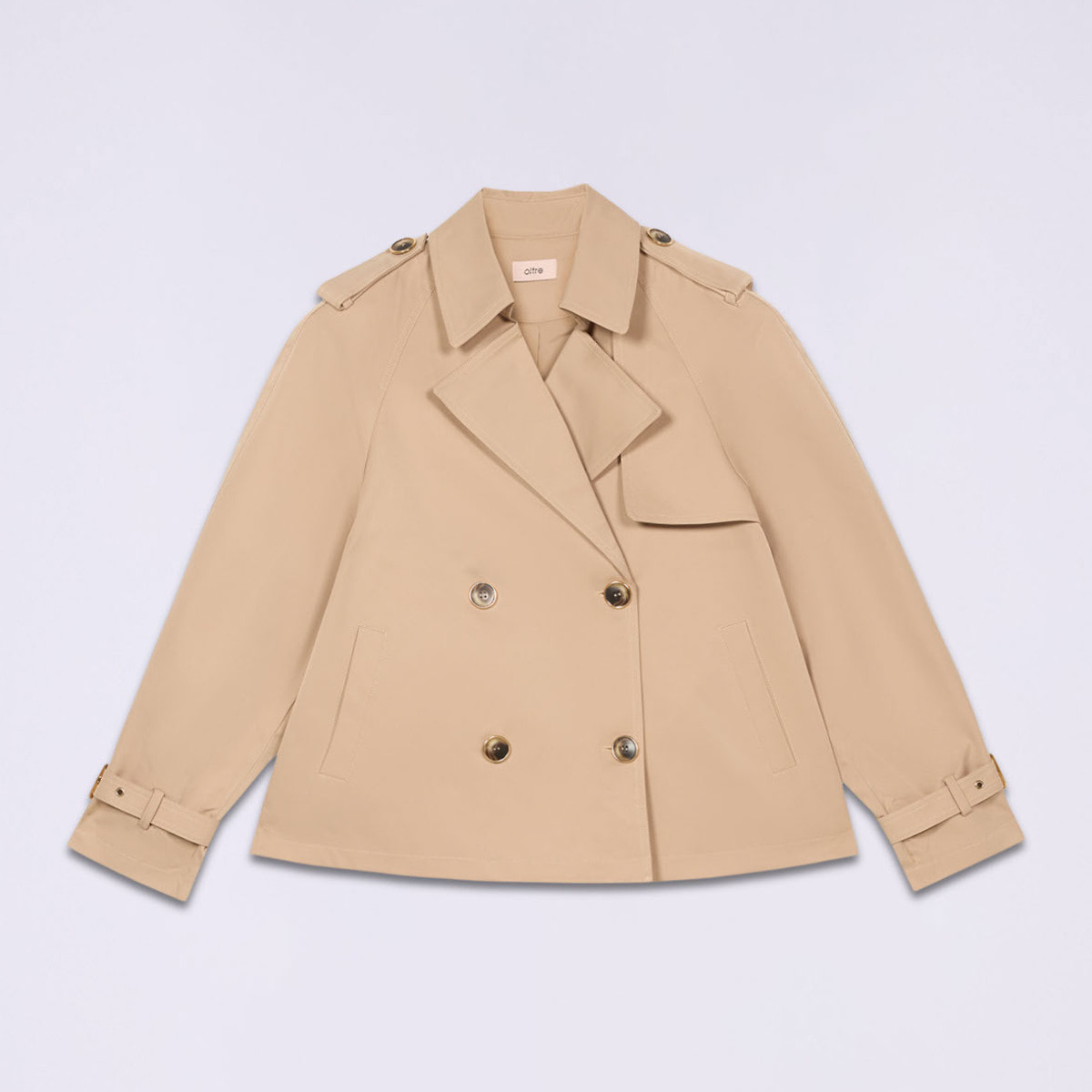 Oltre - Trench over corto doppiopetto - Beige