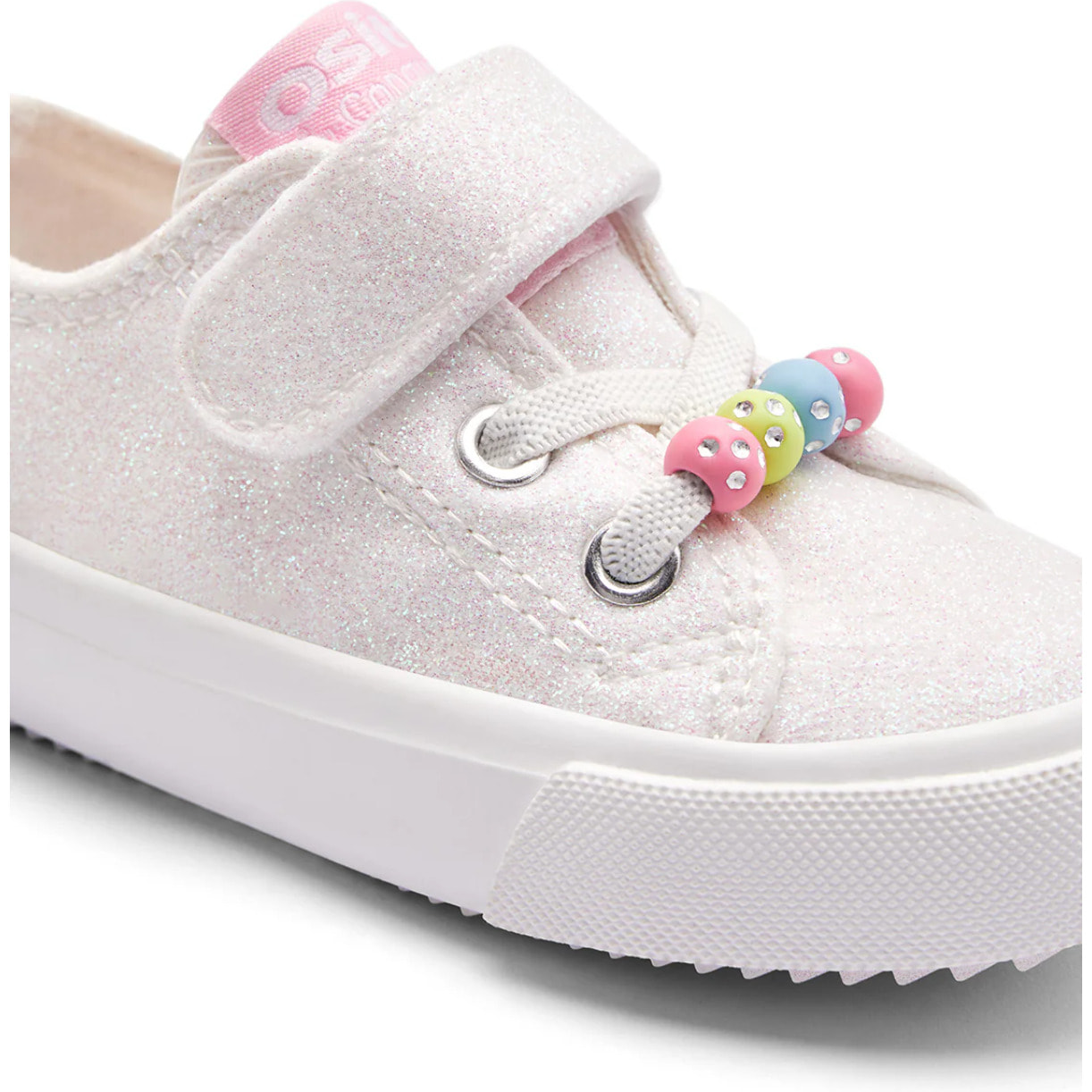 Zapatillas Bajas Niños Estampado Glitter con Cuentas