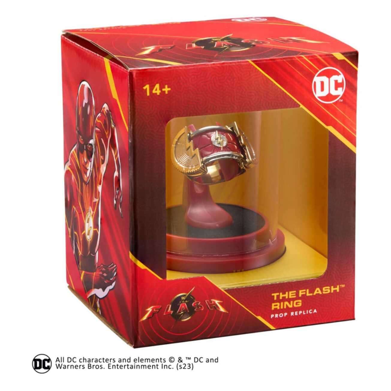 Dc Comics Replica Anello Flash Con Display Noble Collection