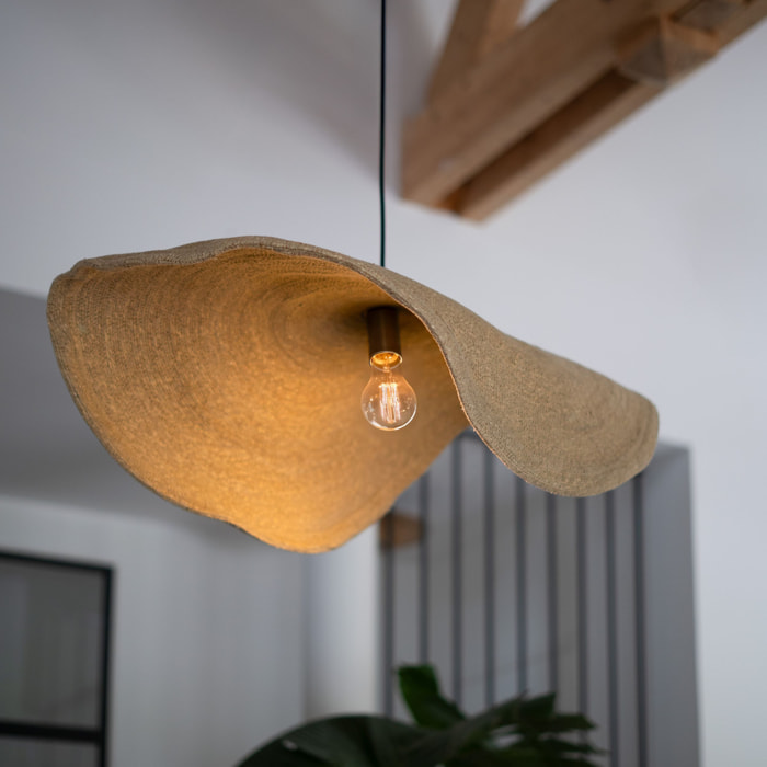 Suspension Maho en matière naturelle et métal D91 cm