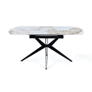 Tomasucci Table extensible rectangulaire/ronde FACT ONICE MARBRE - GRIS