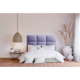 Cabecero de madera tapizado en tela para cama de 105 115x132