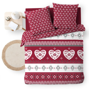Parure de lit 3 Pièces Alpage - Rouge