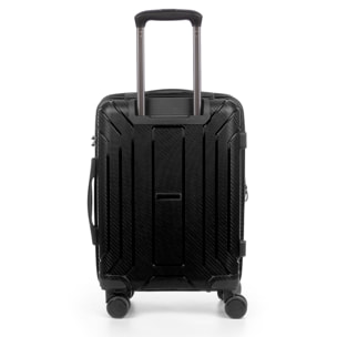 Set di 3 valigie trolley espandibili in PP resistente alla rottura. Serratura TSA numerica, 4 ruote doppie girevoli a 360°.