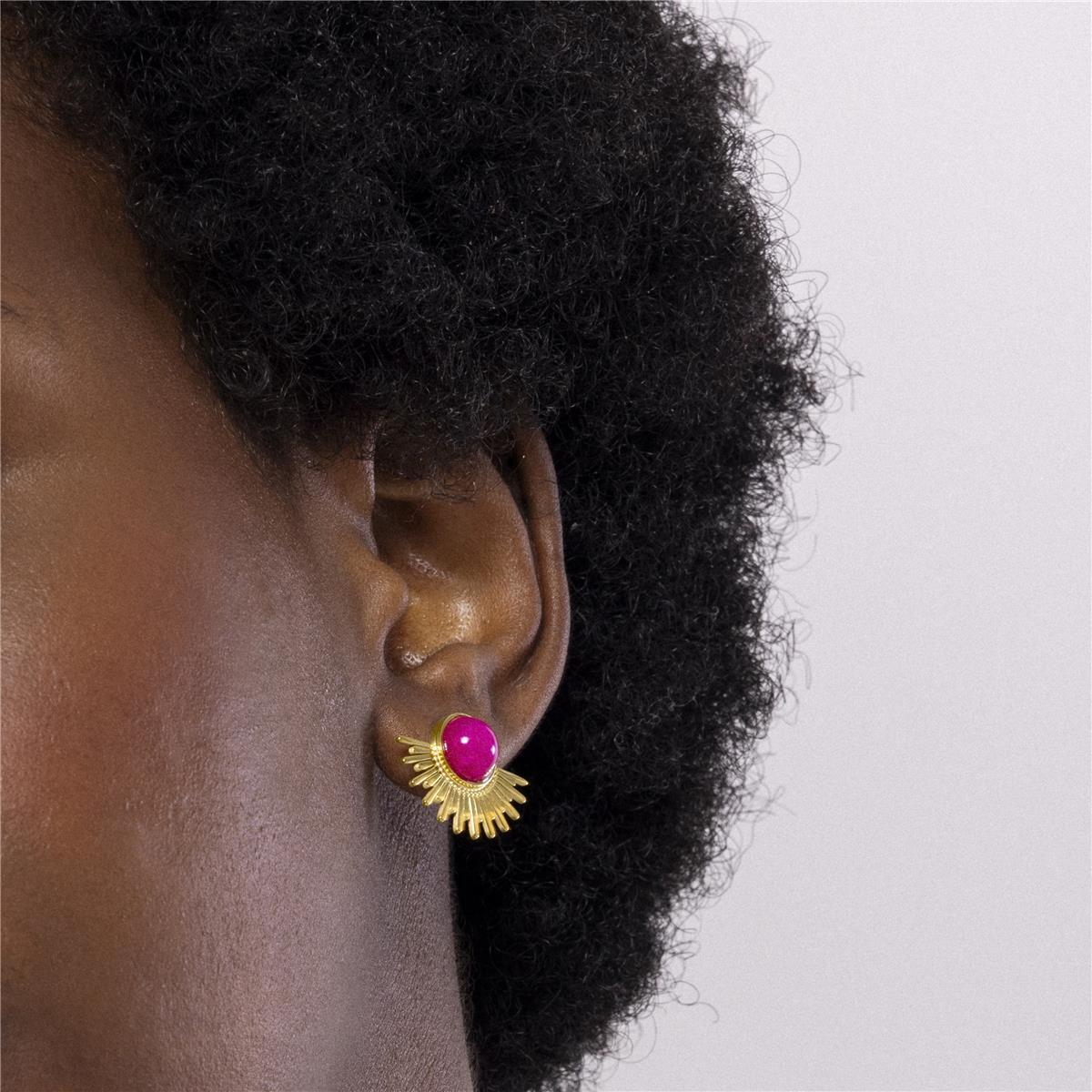 Pendientes Lux by Lux acabadoss oro 18k