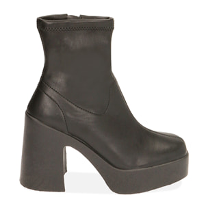 Botines negros, tacco 8,5 cm