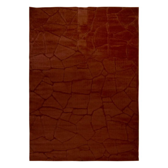 Tapis fausse fourrure Onina ambre 170x120cm