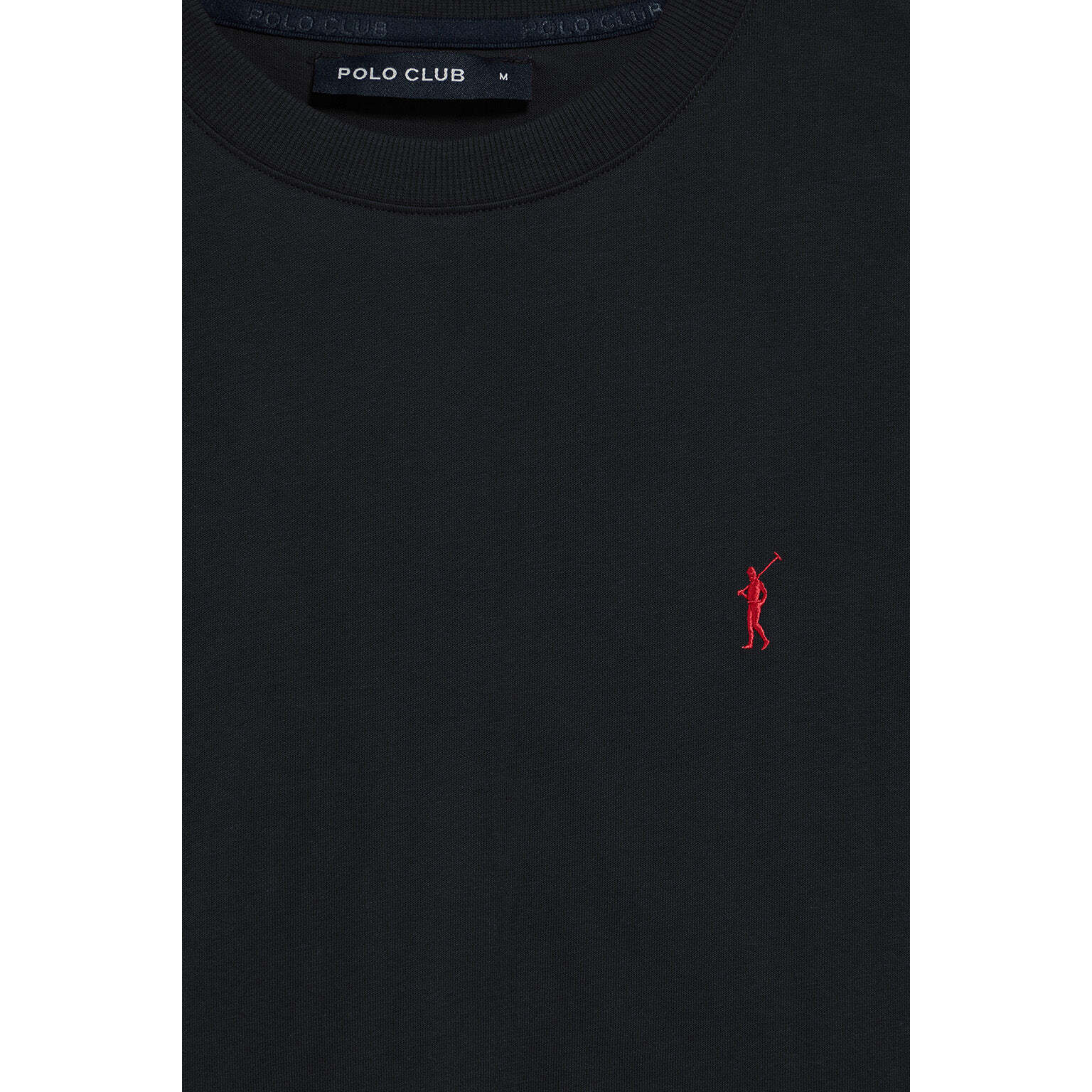 Camiseta azul marino con cuello redondo y bordado Rigby Go